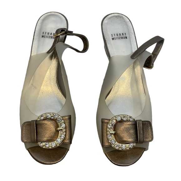 Stuart Weitzman Clear Buckled Heels - Picture 13 of 14